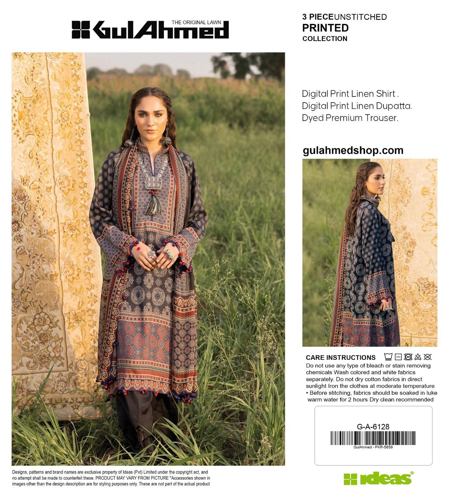 GulAhmed Linen Volume Winter Collection 2025